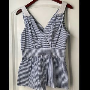 Banana Republic Striped Peplum Tank
